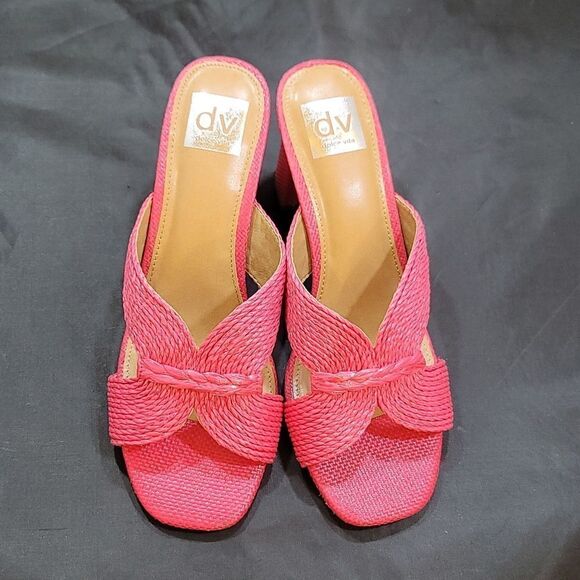 BRAND NEW DV BY DOLCE VITA WOMEN'S LAGUNA PEEP TOE SLIP ON HEELS SANDAL - Picture 3 of 15